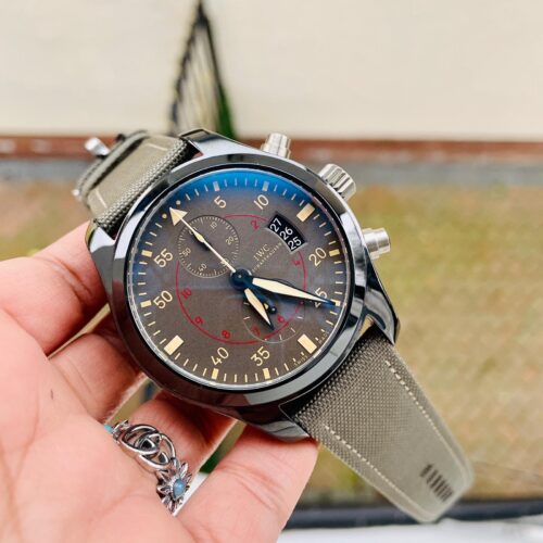 PILOT IW389001 ZF 1:1 BEST EDITION CERAMIC CASE GREEN DIAL ON GREEN NYLON STRAP A7750