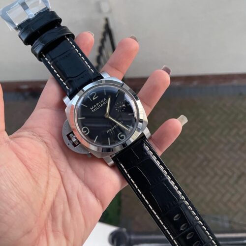 PAM217 H XF 1:1 Best Edition Superlumed Dial on Black Leather Strap A6497 with Y-Incabloc