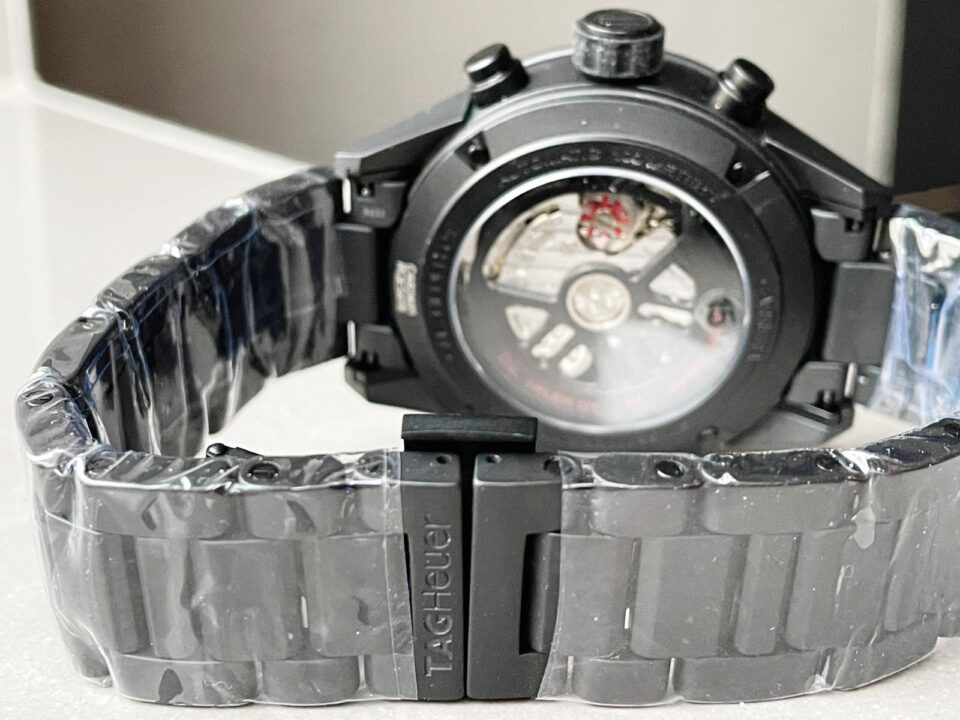 Calibre Heuer 01 Chrono 43mm Ceramic XF 1:1 Best Edition Skeleton Dial on Black Ceramic Strap A1887 - Image 9