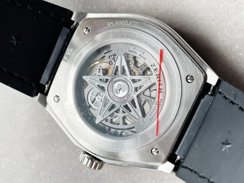 Defy Classic LF 1:1 Best Edition Skeleton Blue Dial on Blue Gummy Strap A2892 - Image 7