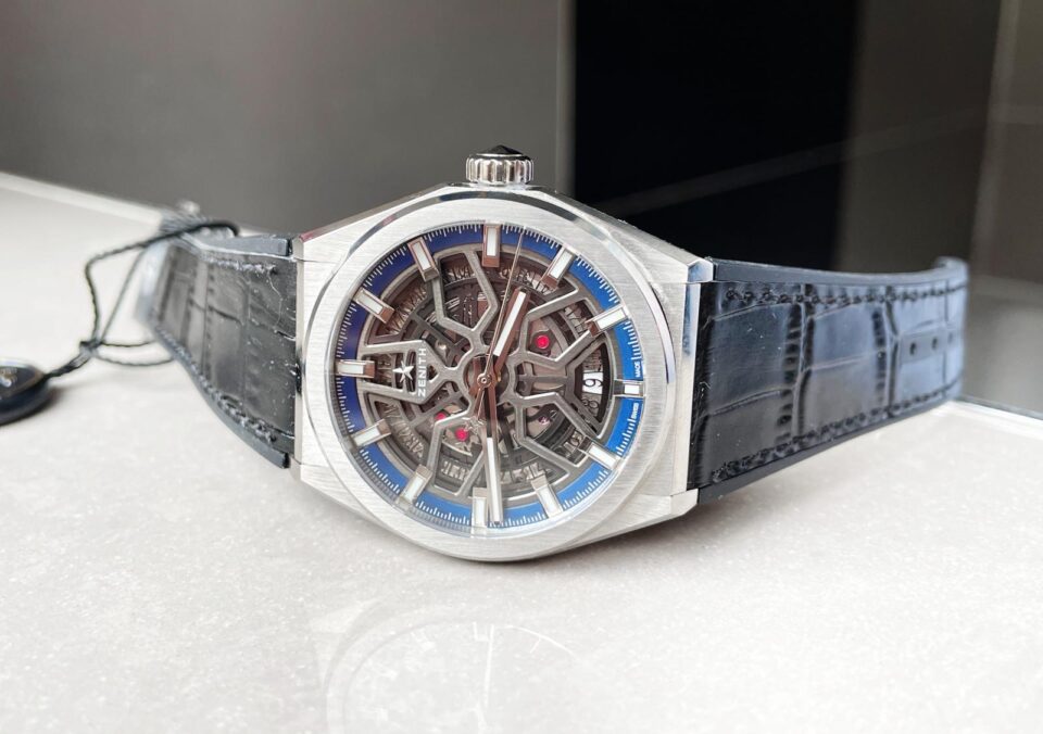 Defy Classic LF 1:1 Best Edition Skeleton Blue Dial on Blue Gummy Strap A2892 - Image 6