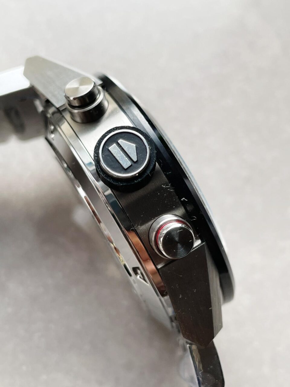 Calibre Heuer 01 Chrono SS/PVD XF 1:1 Best Edition Skeleton Dial Red Hand on SS Bracelet A1887 - Image 7