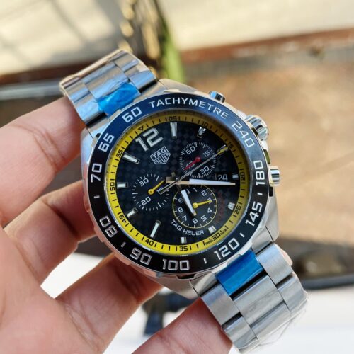 Formula 1 TAG Black dial silver SS strap OGF