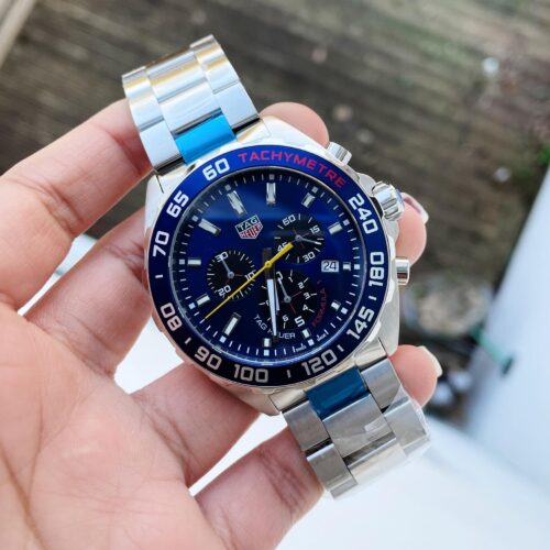 Formula 1 TAG Blue dial Blue ceramic bezel silver SS strap OGF Redbull