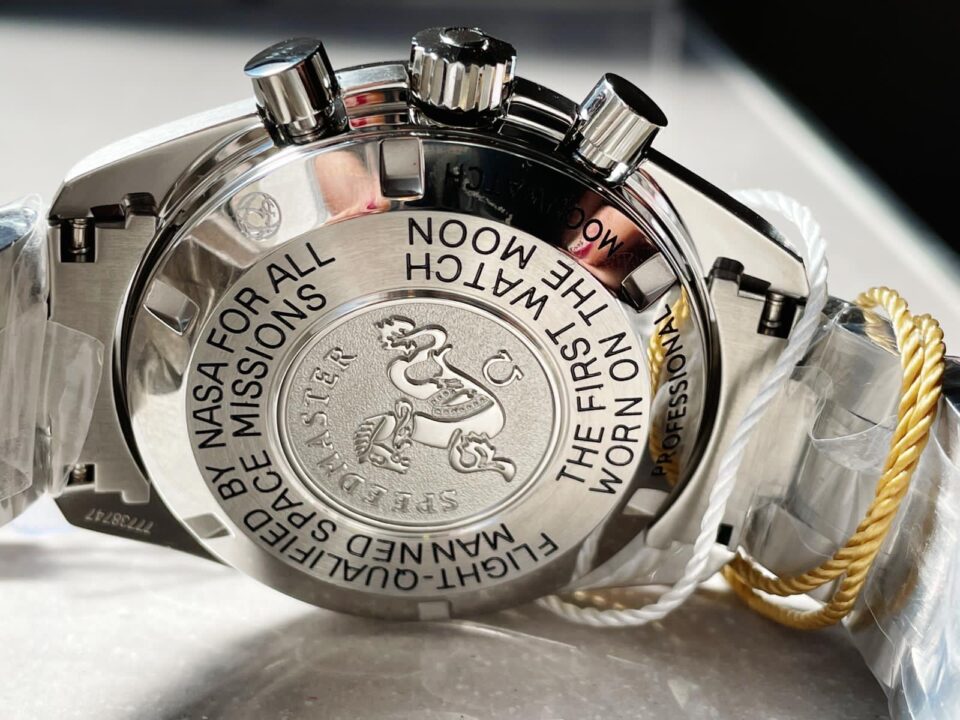 Speedmaster MoonWatch SS Sapphire Crystal Black Dial on SS Bracelet Manual Winding Chrono Movement - Image 8
