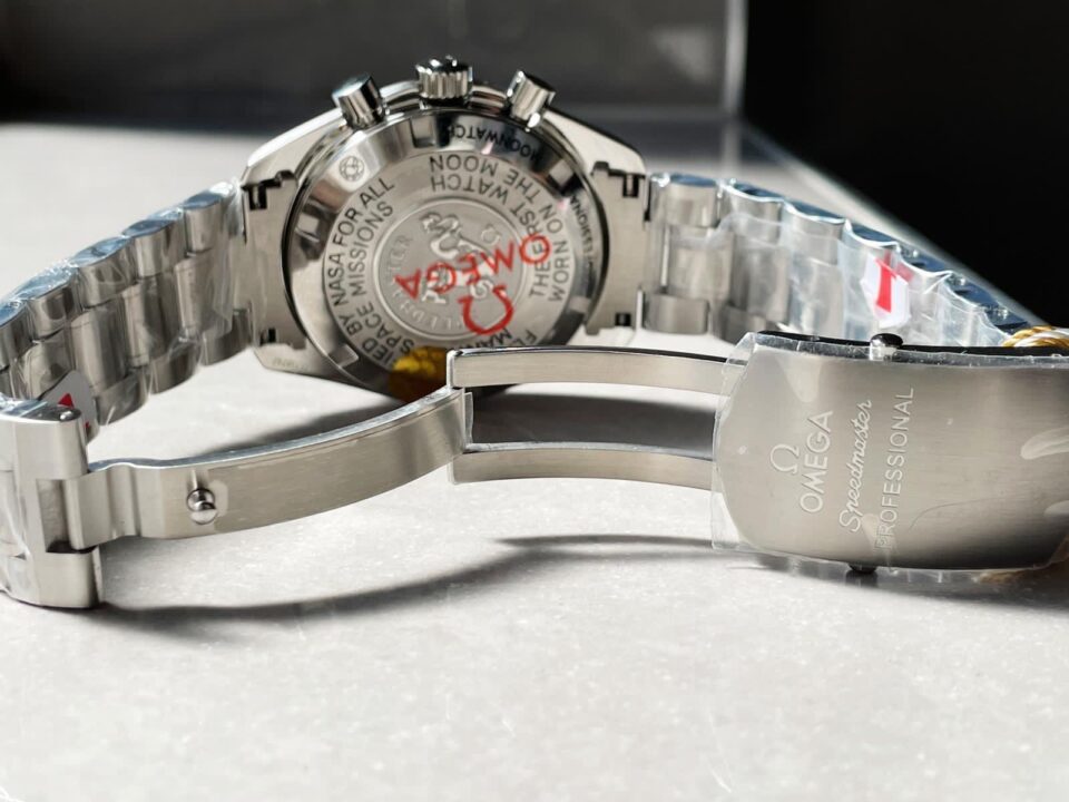 Speedmaster MoonWatch SS Sapphire Crystal Black Dial on SS Bracelet Manual Winding Chrono Movement - Image 10