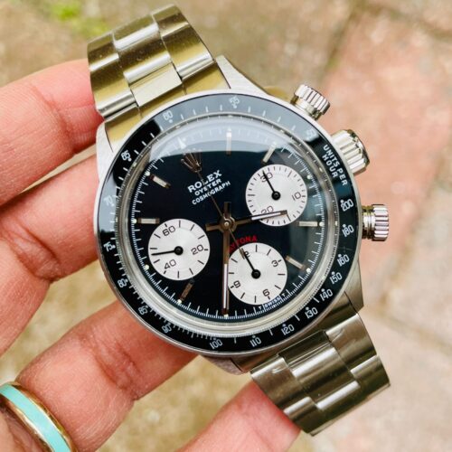 VINTAGE Daytona 6263 SS Black Dial 2 on Bracelet Venus 75