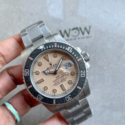 Submariner DiW "Dune" 904L SS Yellow Dial on SS Bracelet VSF VS3135