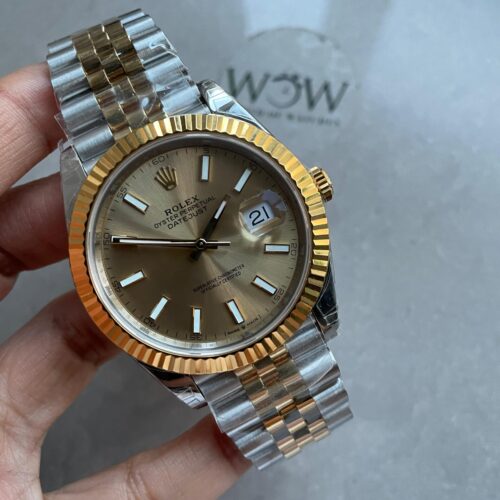 VSF Datejust 41mm 126333 904L YG/SS Fluted Bezel Gold Dial on YG/SS Jubilee Bracelet VS3235