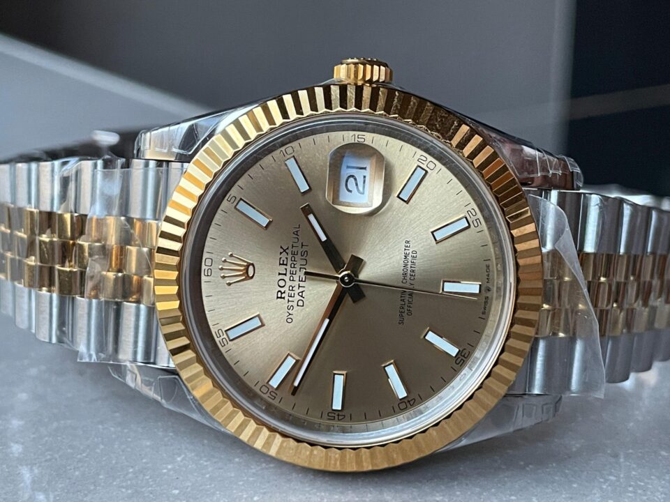 VSF Datejust 41mm 126333 904L YG/SS Fluted Bezel Gold Dial on YG/SS Jubilee Bracelet VS3235 - Image 6