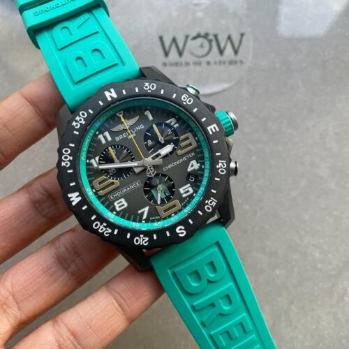 Endurance pro OGF 44mm Army gray dial tiffany Rubber Strap quartz movement