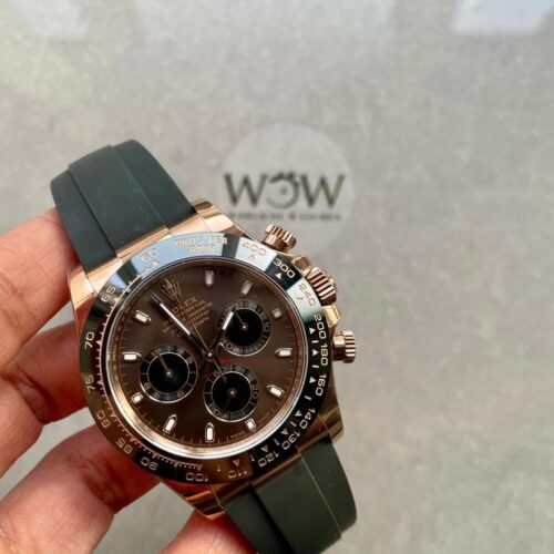 DAYTONA 116515 BTF 1:1 BEST EDITION BROWN DIAL ON OYSTERFLEX RUBBER STRAP SA4130 V2