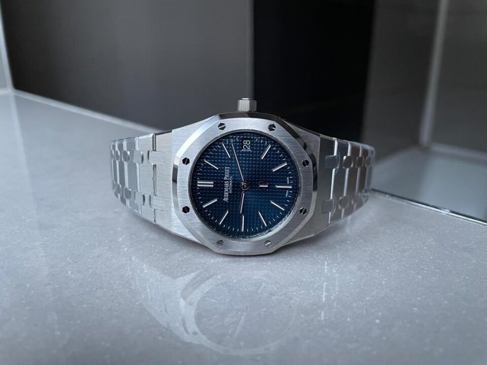 Royal Oak "Jumbo" Extra-Thin 39mm 16202 SS Blue Dial on SS Bracelet ZF A7121 - Image 5