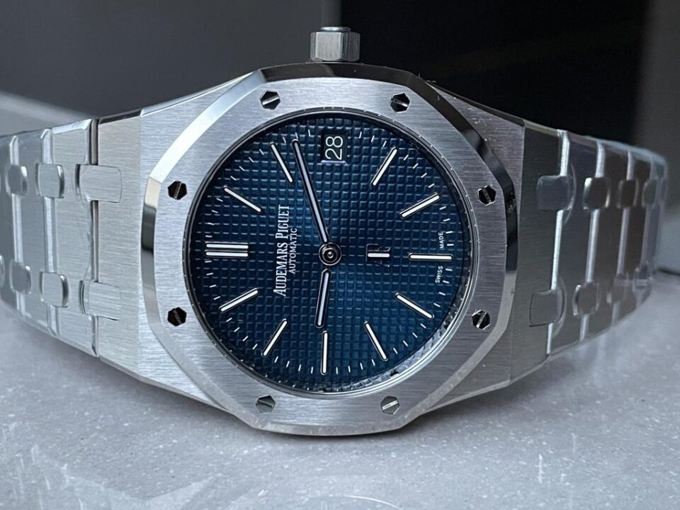 Royal Oak "Jumbo" Extra-Thin 39mm 16202 SS Blue Dial on SS Bracelet ZF A7121 - Image 6