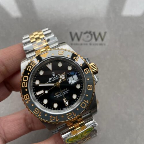 Clean GMT-Master II 126713 ZOMBIE 904L YG/SS Black Dial Dots on YG/SS Jubilee Bracelet DD3285 CHS
