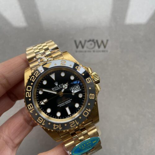 GMT-Master II 126718 904L YG Black Dial Dots on YG Jubilee Bracelet Clean DD3285 CHS