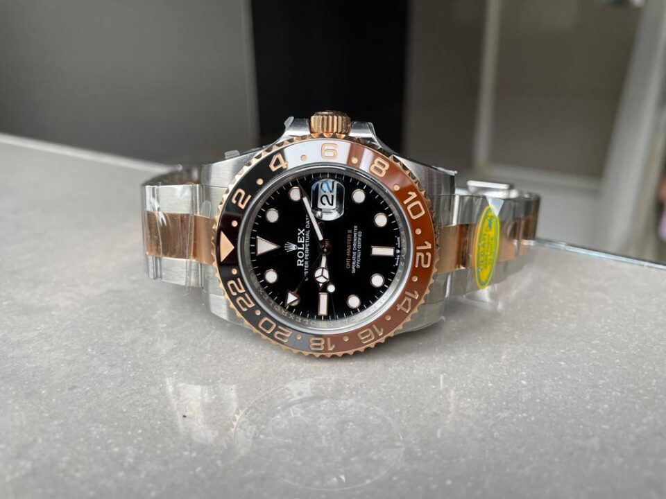 GMT-Master II 126711 CHNR Black/Brown Ceramic Rootbeer Clean Factory Best Edition on SS/RG Bracelet DD3285 CHS - Image 5