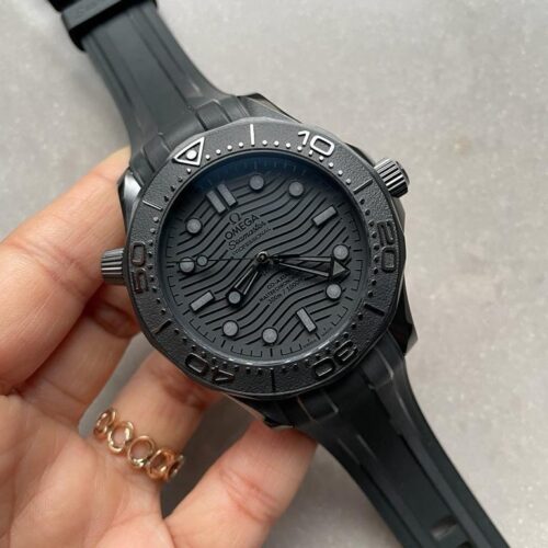 VSF Seamaster Diver Ghost 300m CER Black Dial Black Dots on Rubber Strap Asia 8806