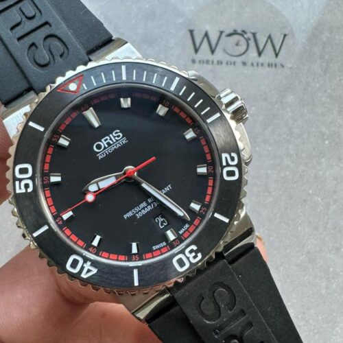 OGF Men's Aquis Date black Rubber black Dial