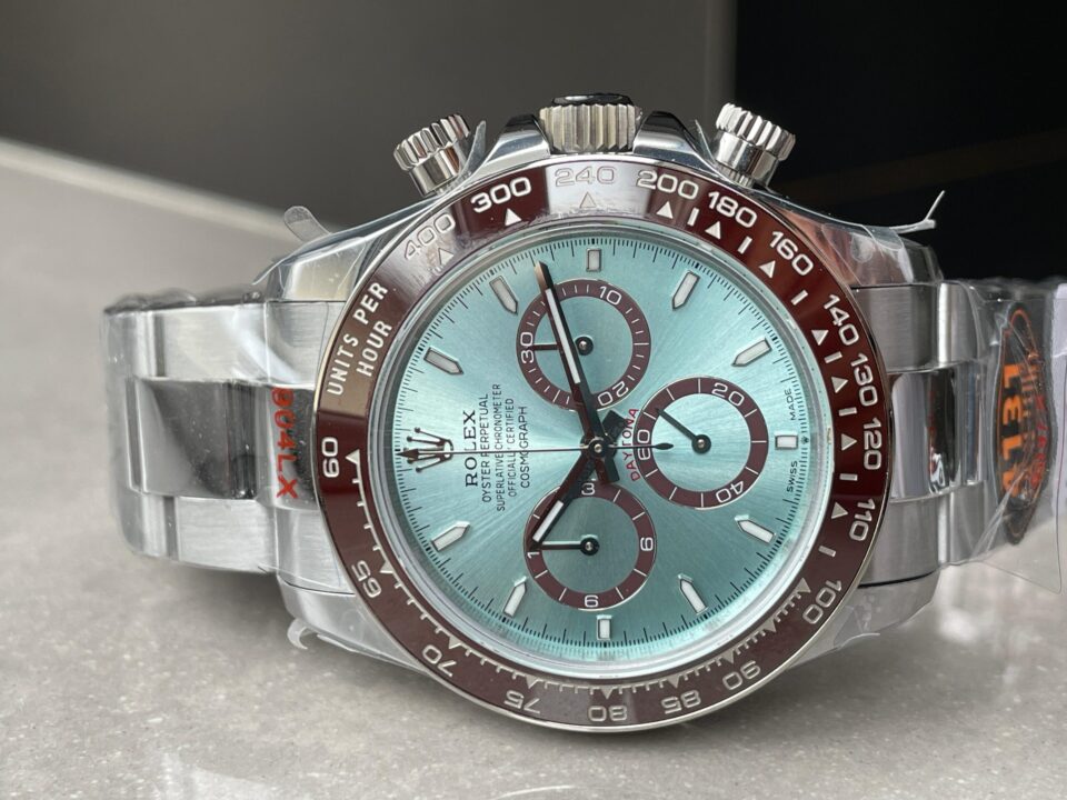 QF 2023 Daytona 126506 QF 1:1 Best Edition 904L Steel Ice Blue Dial on SS Bracelet SA4131 tungsten steel - Image 4