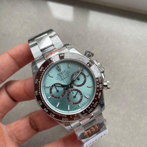 QF 2023 Daytona 126506 QF 1:1 Best Edition 904L Steel Ice Blue Dial on SS Bracelet SA4131 tungsten steel