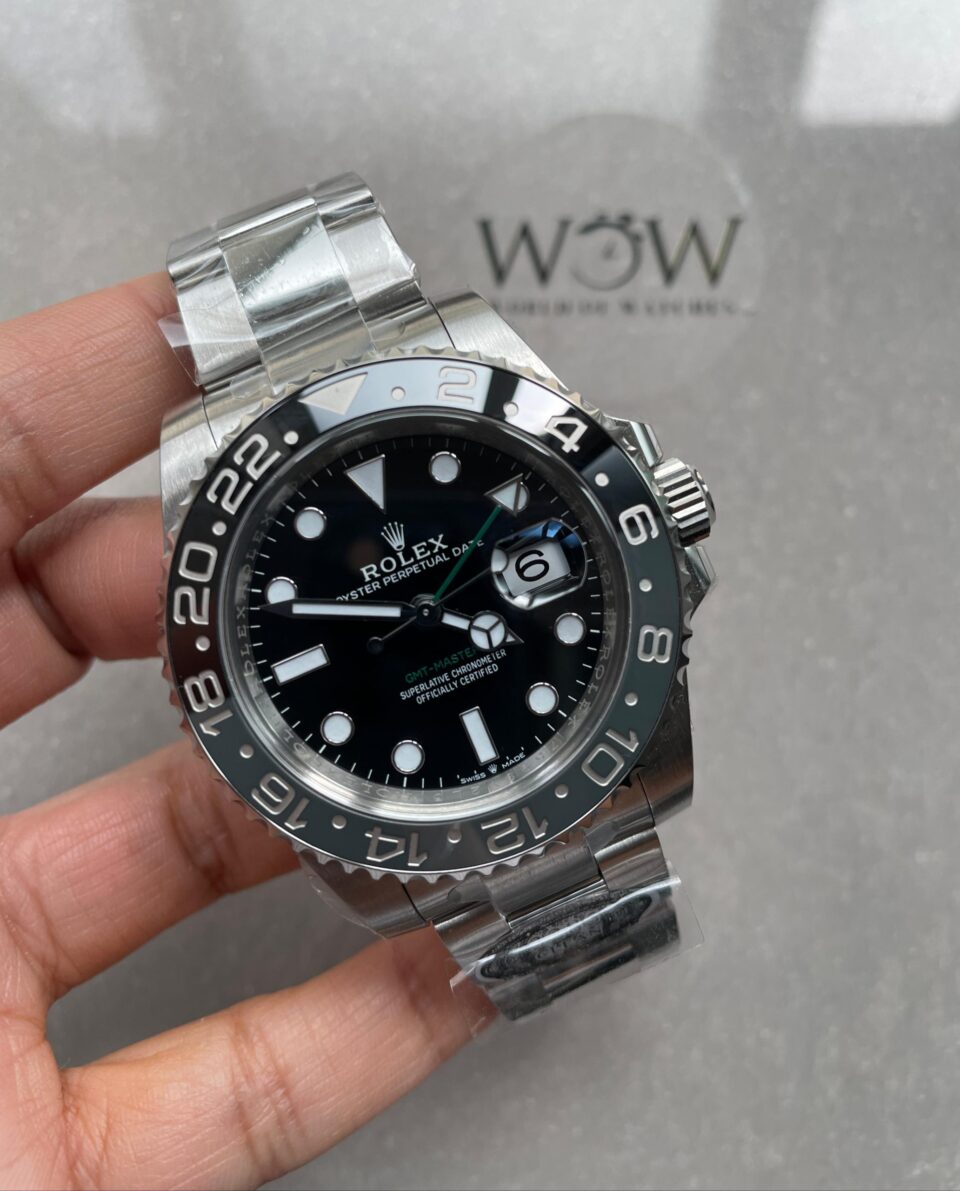 Clean GMT-Master II 126710 GRNR Bruce wayne Black/Gray Ceramic 904L Steel Clean 1:1 Best Edition on Oyster Strap DD3285 - Image 5