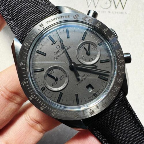 Speedmaster "Dark Side of The Moon" Real Ceramic OMF 1:1 Best Edition Black Black on Nylon Strap A9300 V2
