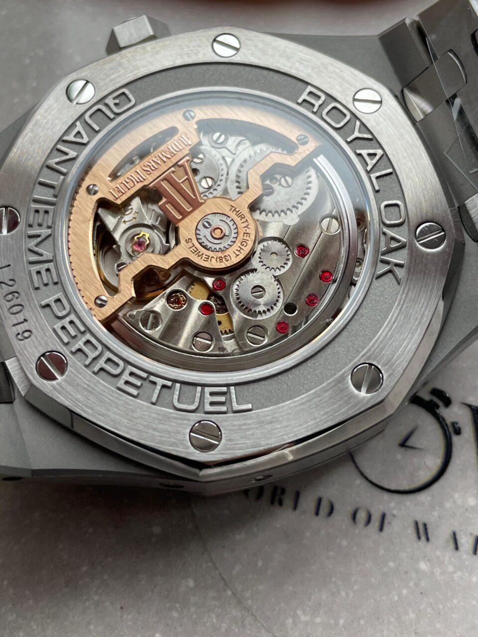 Royal Oak 41mm Perpetual Calendar 26574 SS APSF1:1 Best Edition Blue Dial on SS Bracelet A5134 - Image 15