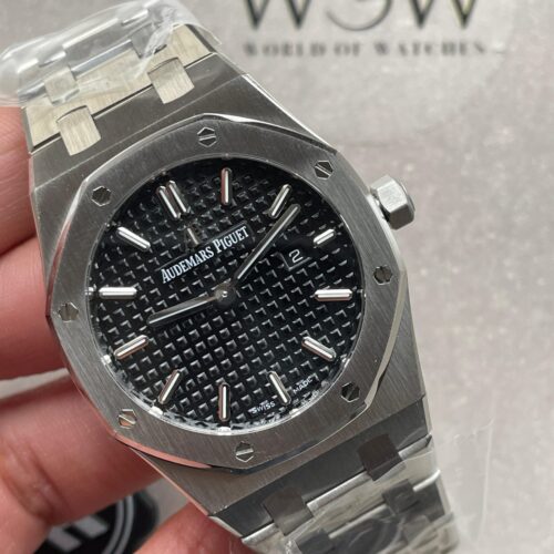 Royal Oak 77350ST 34mm SS White Dial Sticks on SS Bracelet ZF A5800