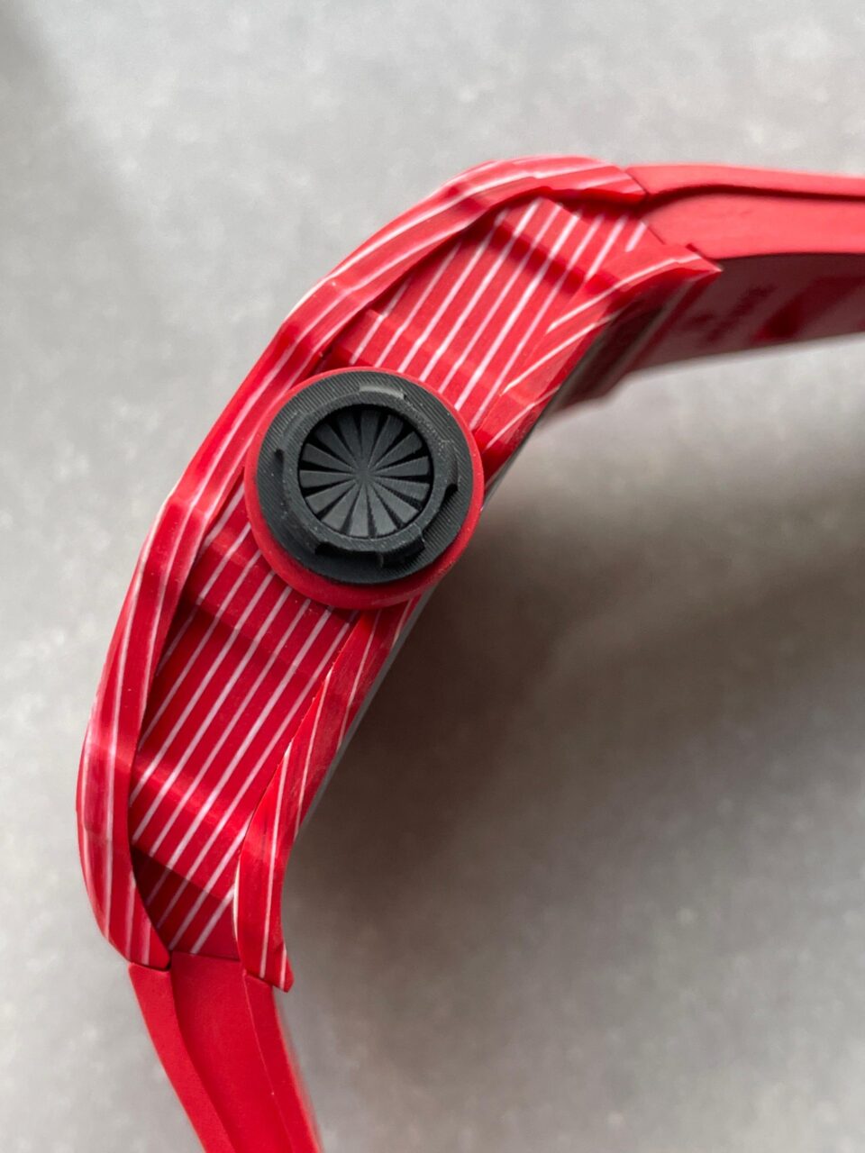 RM035-02 Red Carbon ZF 1:1 Best Edition Skeleton Dial on Red Rubber Strap NH05A V5 - Image 14