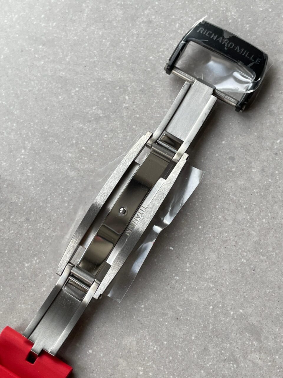 RM035-02 Red Carbon ZF 1:1 Best Edition Skeleton Dial on Red Rubber Strap NH05A V5 - Image 16