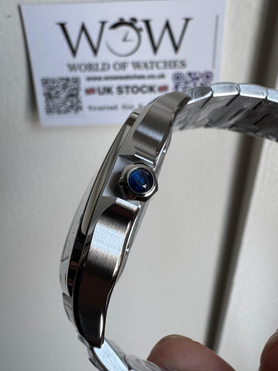Santos 40mm 2018 BVF 1:1 Best Edition White Dial on SS SmartLinks Bracelet MIYOTA 9015 - Image 4