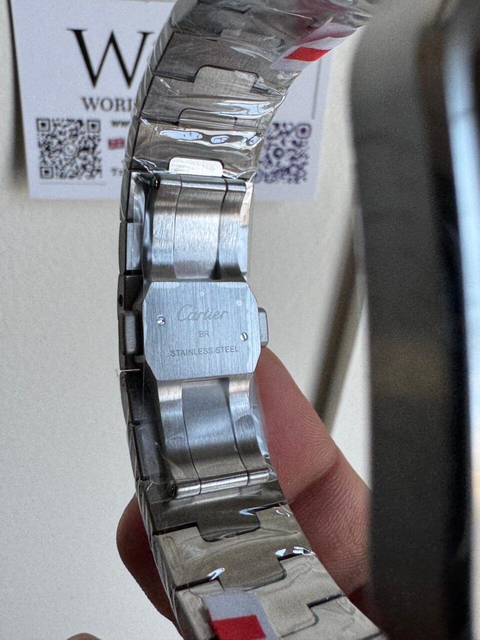 Santos 40mm 2018 BVF 1:1 Best Edition White Dial on SS SmartLinks Bracelet MIYOTA 9015 - Image 9