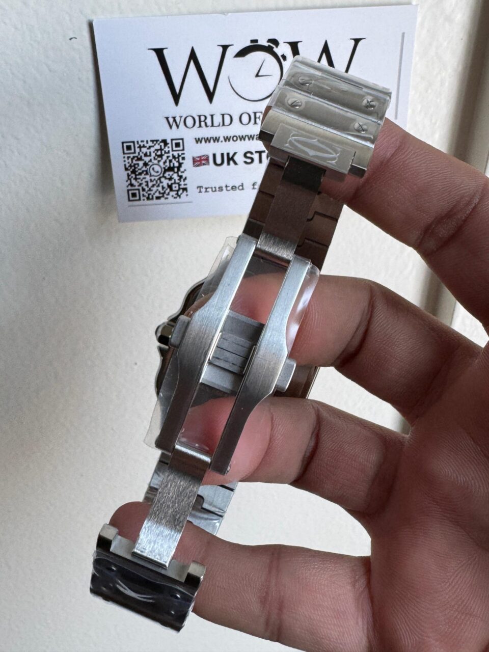Santos 40mm 2018 BVF 1:1 Best Edition White Dial on SS SmartLinks Bracelet MIYOTA 9015 - Image 8