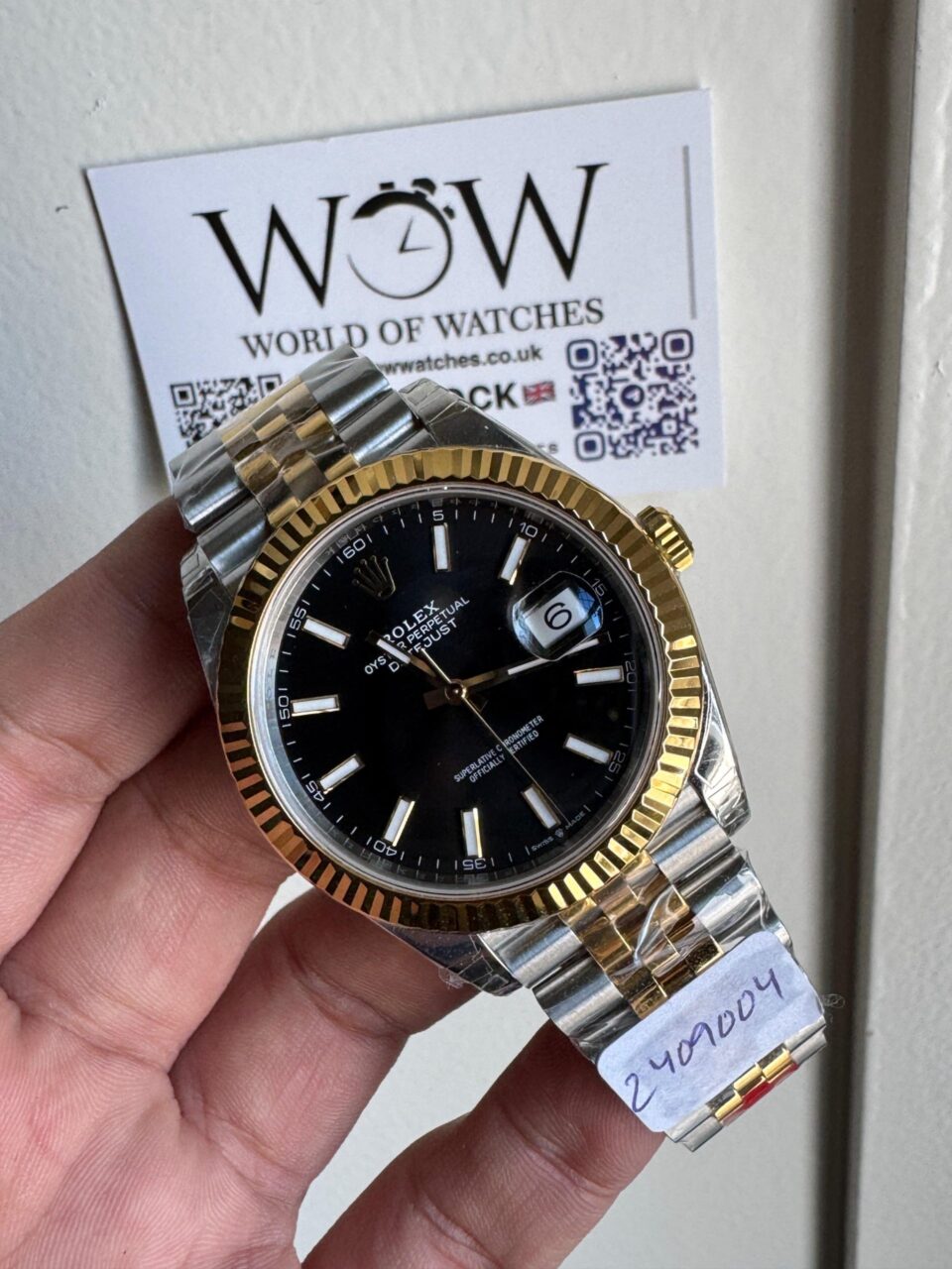 Datejust 41 904L YG/SS Black Dial Sticks on bimetal YG/SS Jubilee Bracelet VSF VS3235 - Image 2