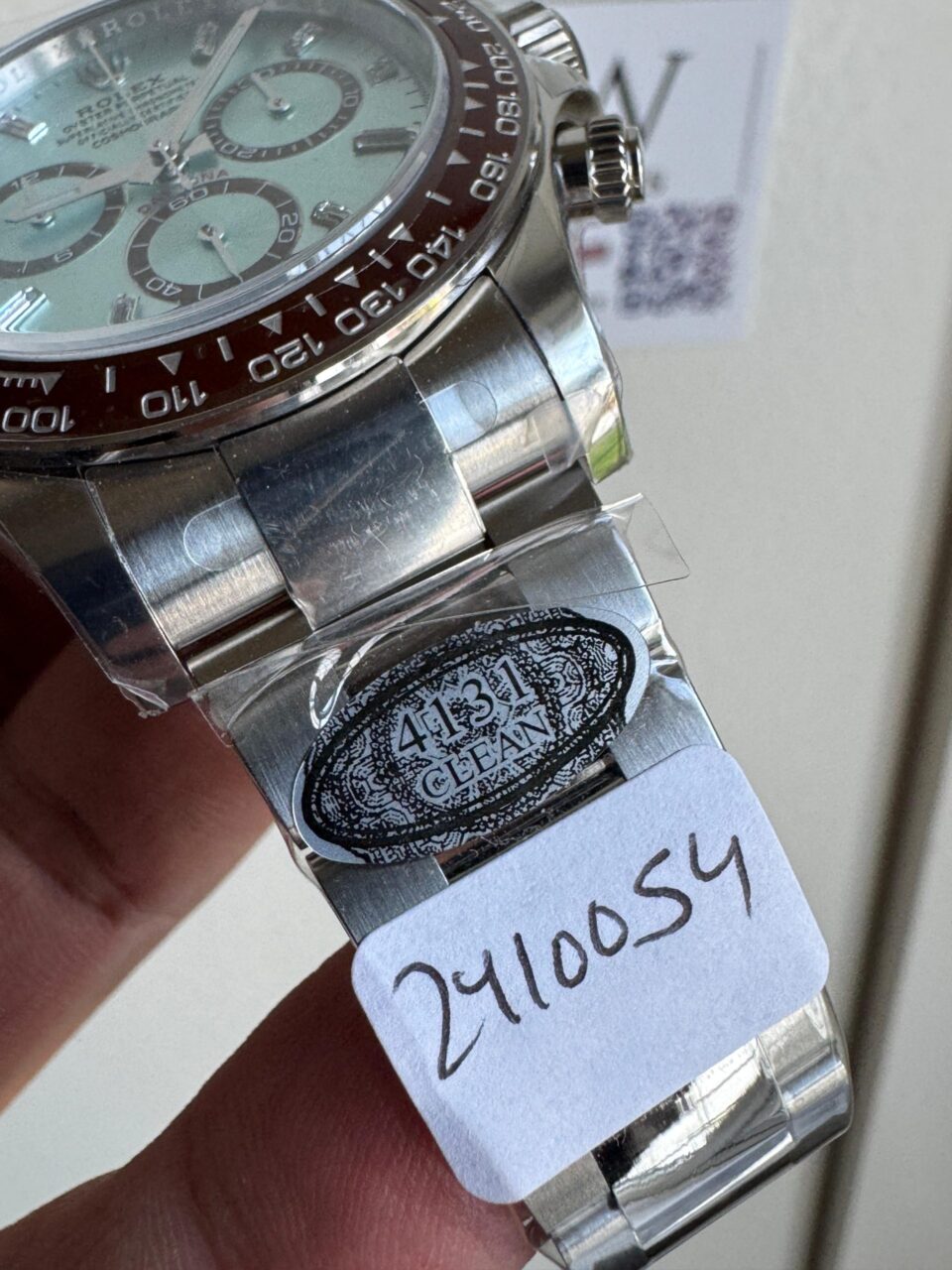 Daytona 126506 904L SS Ice Blue open back on SS Bracelet Clean SH4131 - Image 6