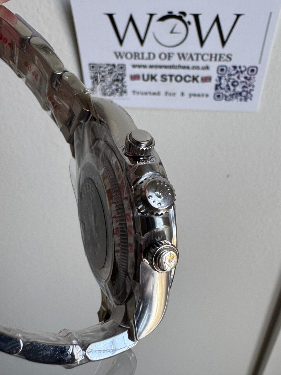 Daytona 126506 904L SS Ice Blue open back on SS Bracelet Clean SH4131 - Image 5