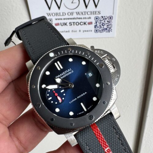 PAM1565 Submersible Luna Rossa 42mm VSF 1:1 Best Edition on Gray Nylon Strap P900