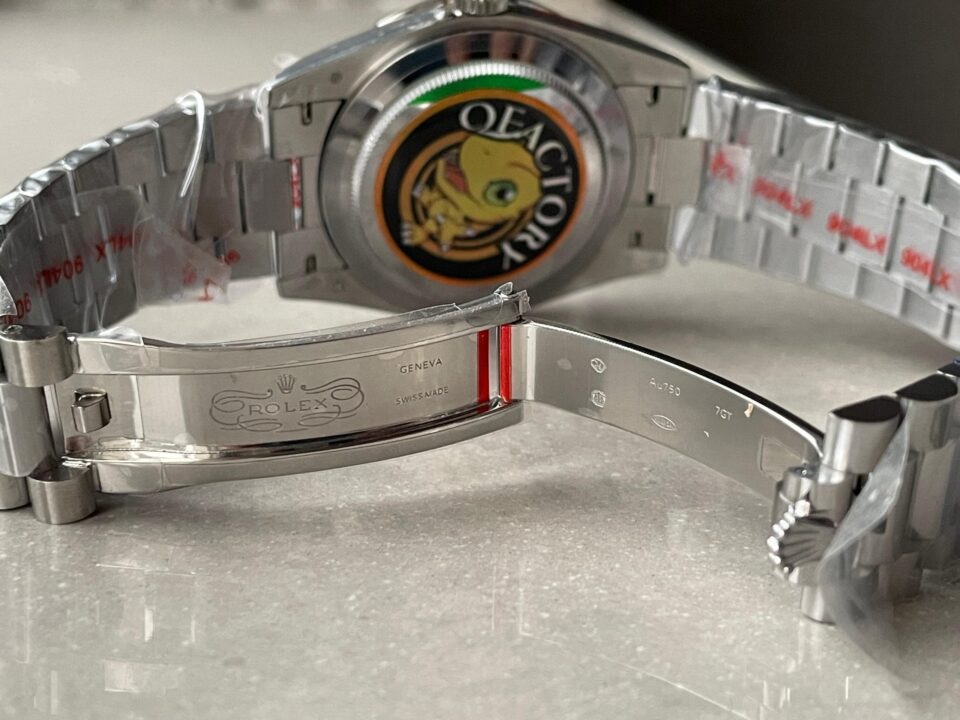 Day-Date 40mm 228349 SS Diam Bezel Meteorite Dial Diam on SS President Bracelet GSF A2836 Mod - Image 10