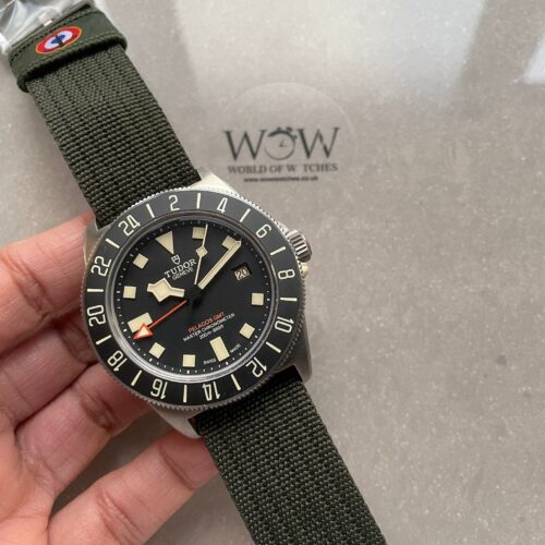 Pelagos M2542G247NU-0002 Ti M+F 1:1 V4 Best Edition Black dial Black Ceramic Bezel on Nylon Strap Miyota A2836