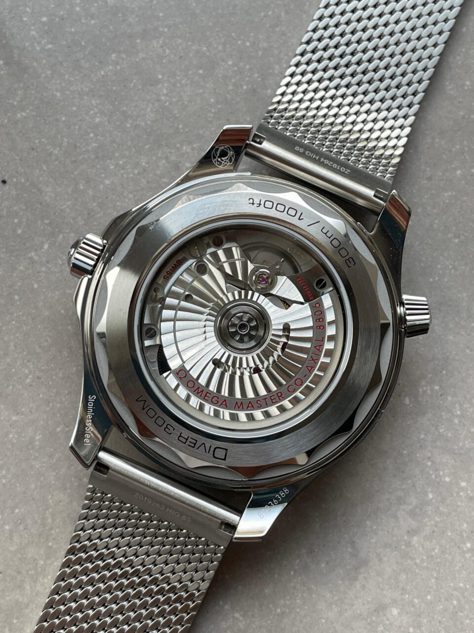 Seamaster 300M 42mm Titanium Bezel SS VSF Best Edition Gray Dial On SS Mesh Bracelet A8806 - Image 14