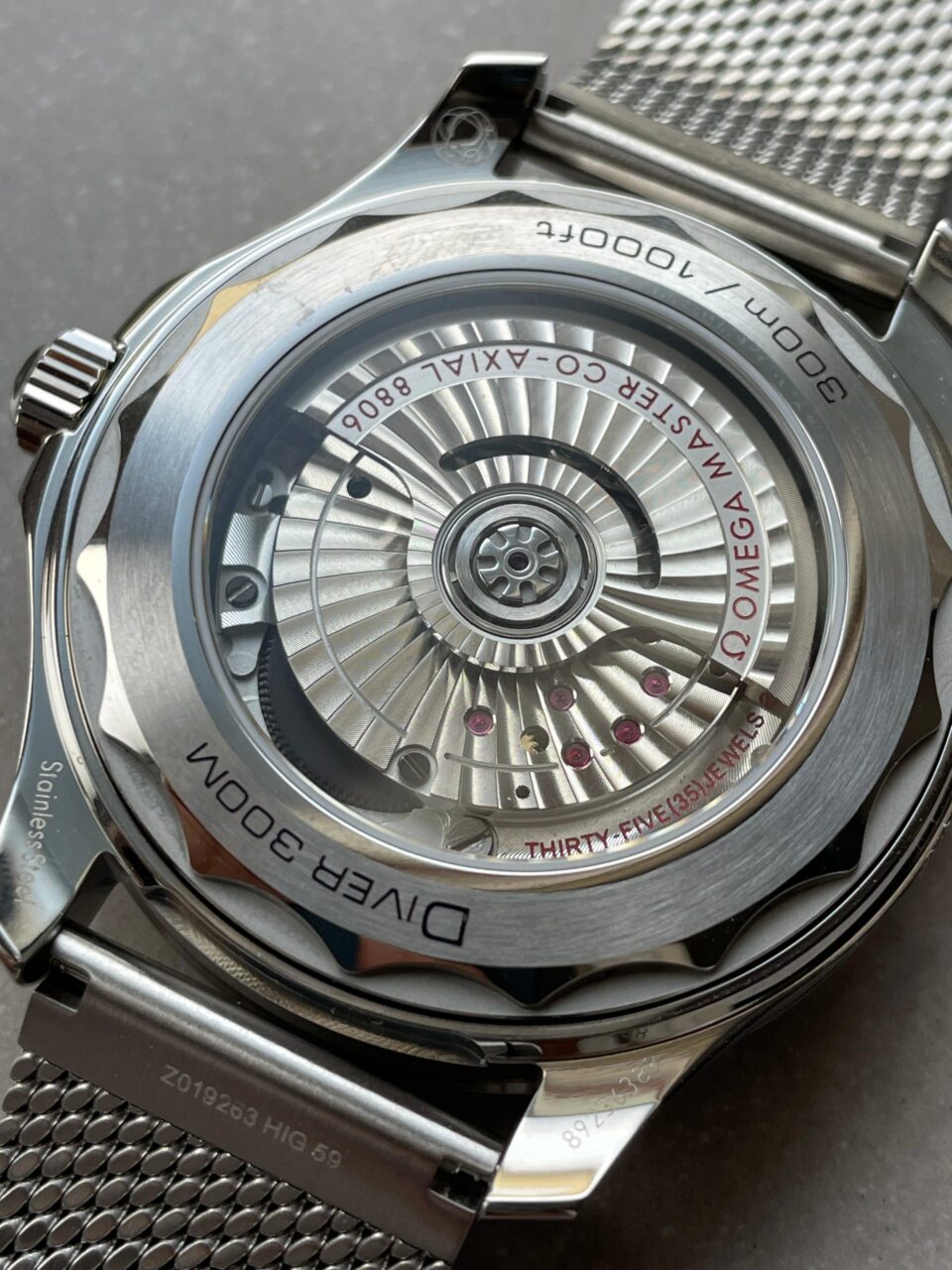 Seamaster 300M 42mm Titanium Bezel SS VSF Best Edition Gray Dial On SS Mesh Bracelet A8806 - Image 13