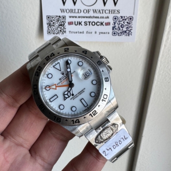 Explorer II 42mm 226570 904L SS Clean 1:1 Best Edition White Dial on Bracelet DD3285 CHS