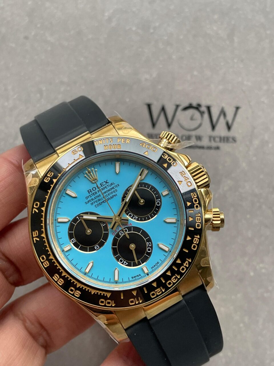Daytona 126518 Gain Weight V10 QF 1:1 Best Edition Tiffany Turquoise Blue Dial Stick Markers on Oysterflex Strap SH4131 - Image 5