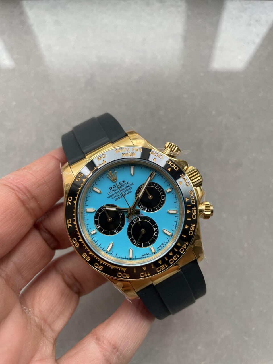 Daytona 126518 Gain Weight V10 QF 1:1 Best Edition Tiffany Turquoise Blue Dial Stick Markers on Oysterflex Strap SH4131 - Image 3
