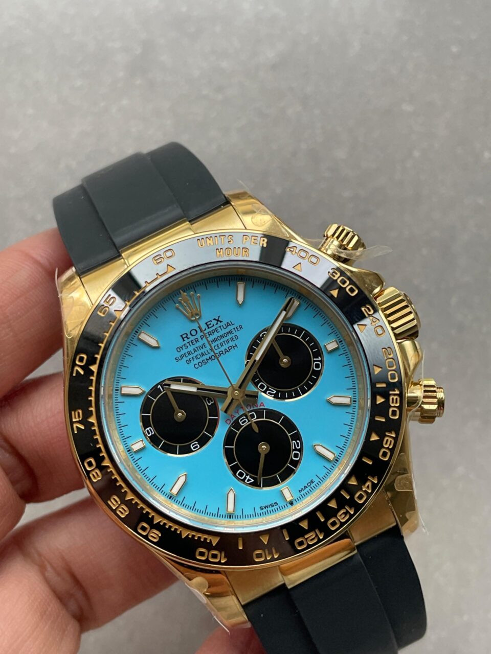 Daytona 126518 Gain Weight V10 QF 1:1 Best Edition Tiffany Turquoise Blue Dial Stick Markers on Oysterflex Strap SH4131 - Image 2