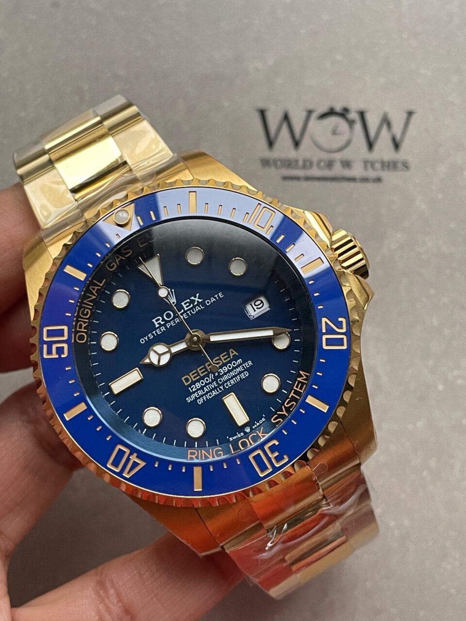Sea-Dweller DEEPSEA 136668LB "D-BLUE" YG 3EF Best Edition Blue Dial On YG Oyster Bracelet VR3235 - Image 2