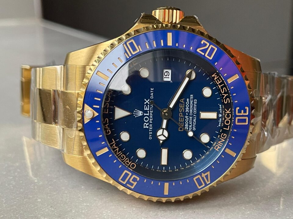 Sea-Dweller DEEPSEA 136668LB "D-BLUE" YG 3EF Best Edition Blue Dial On YG Oyster Bracelet VR3235 - Image 8