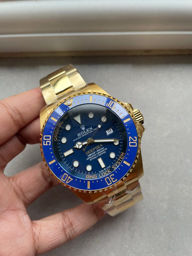 Sea-Dweller DEEPSEA 136668LB “D-BLUE” YG 3EF Best Edition Blue Dial On YG Oyster Bracelet VR3235