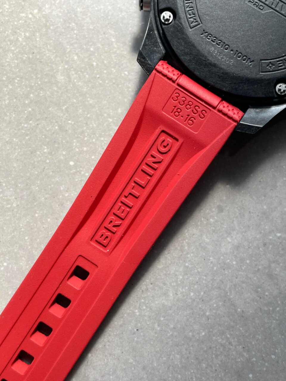 Endurance pro OGF 44mm Black dial Red Rubber Strap quartz movement - Image 14